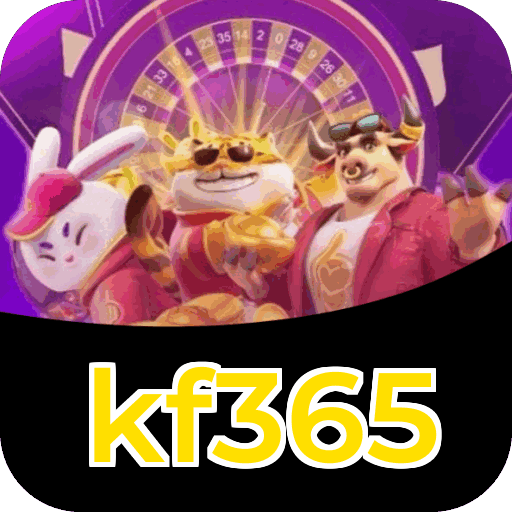 Plataforma kf365 mostrando interface moderna, jogos certificados e recursos de segurança licenciados